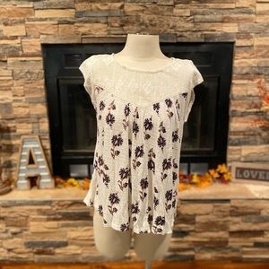 Lucky Brand floral boho top